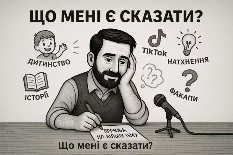 Приклад промови на вільну тему